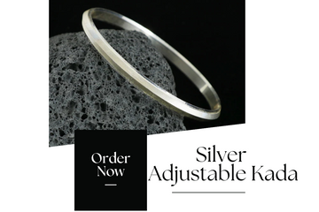 Silver Adjustable Kada for Every Wrist: Elegant, Comfortable & Timeless