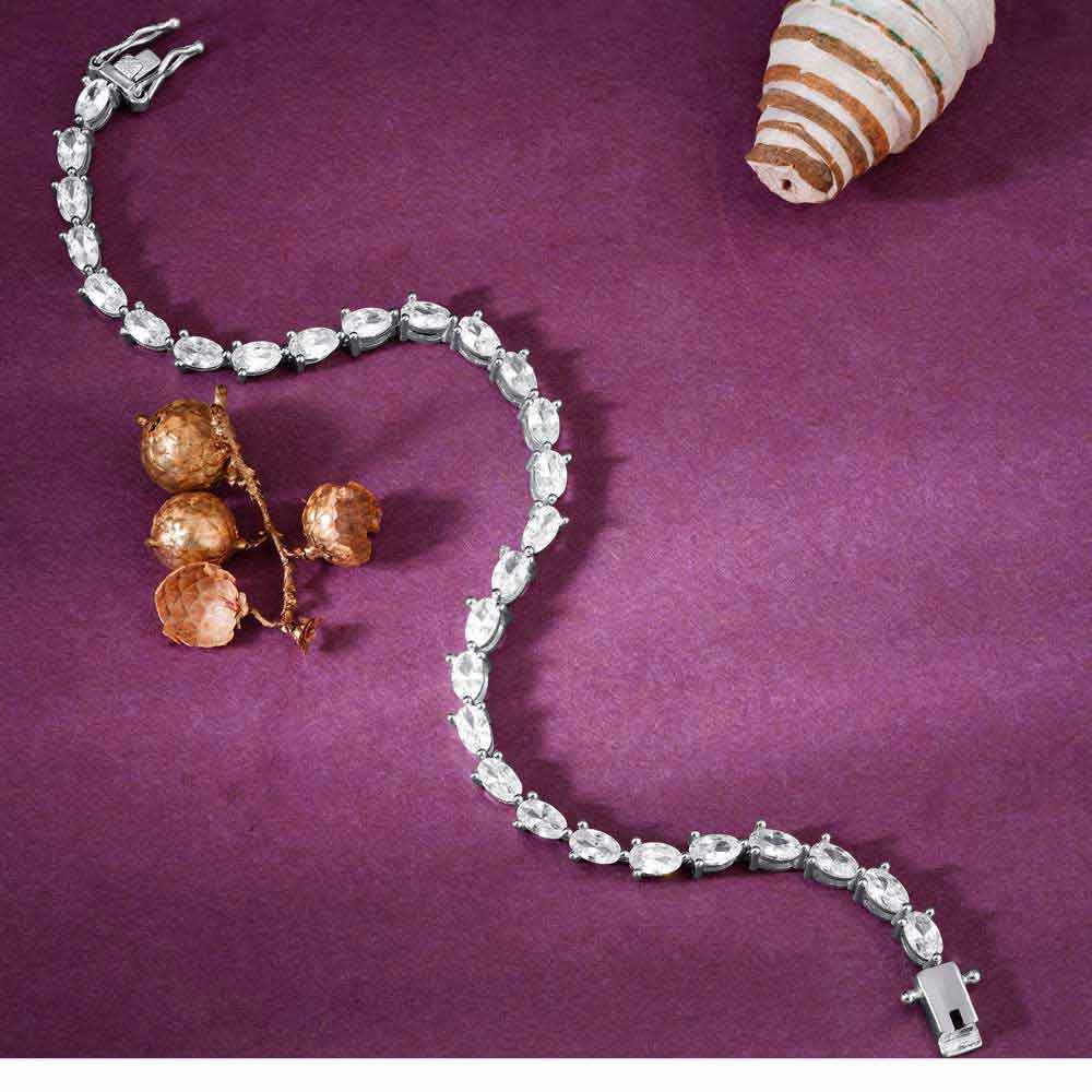 Silver Desireable Tennis Bracelet