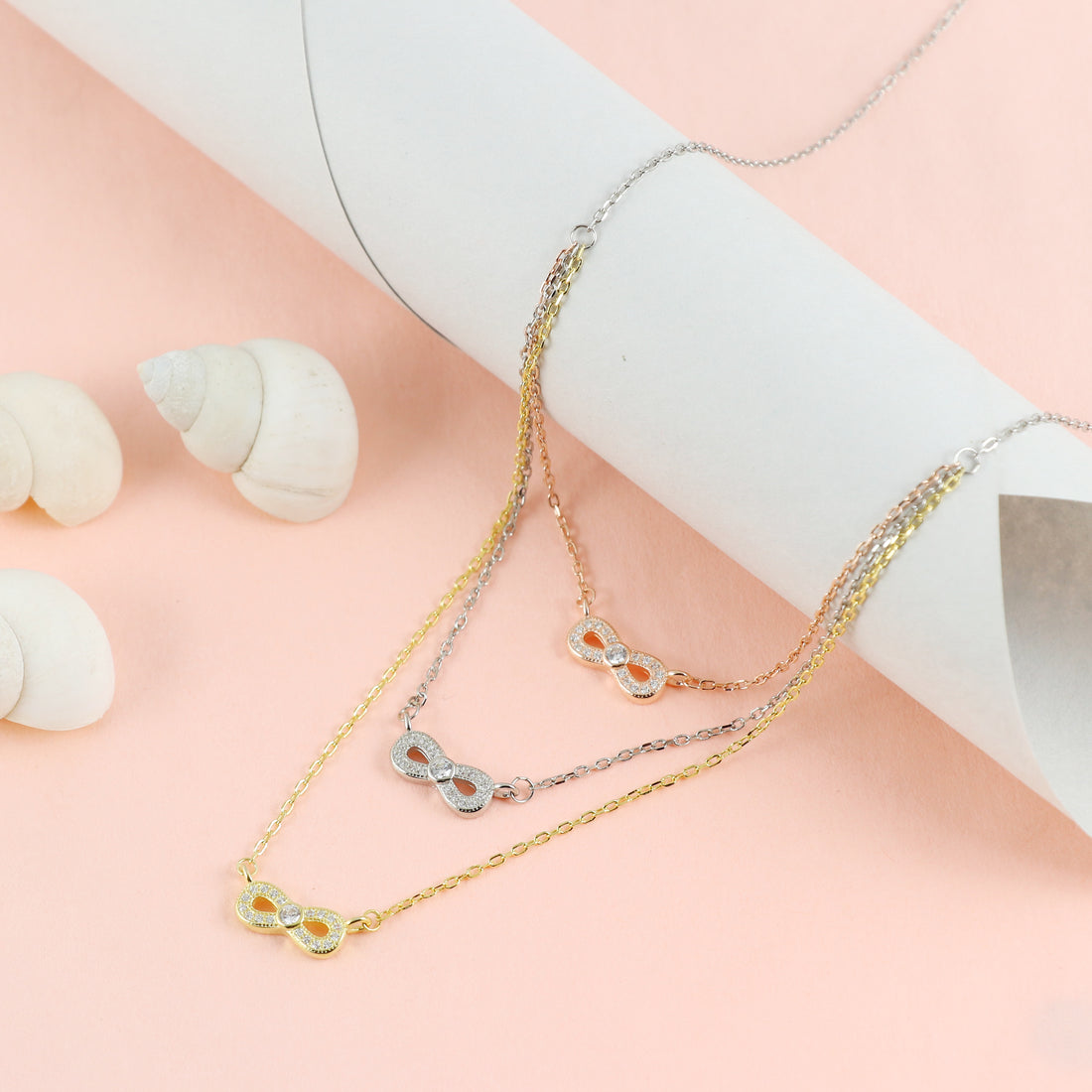 Silver Infinity Threetone Neckwear