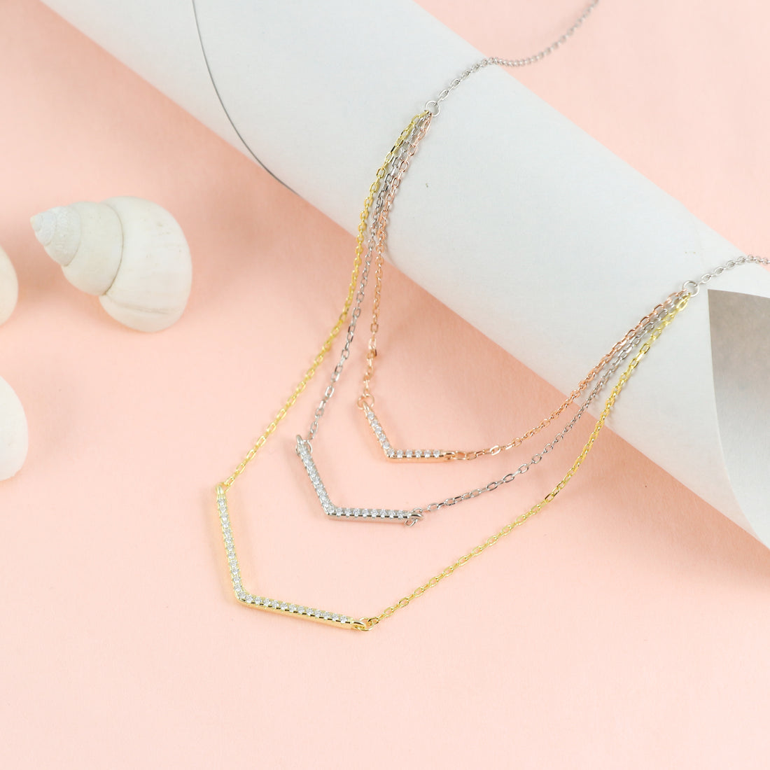 Silver Classic Threetone Neckwear