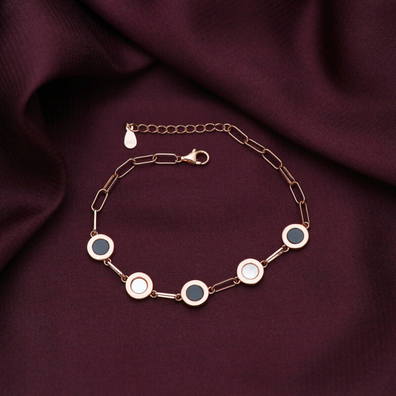 Silver Rose Gold Luxurious Bracelet