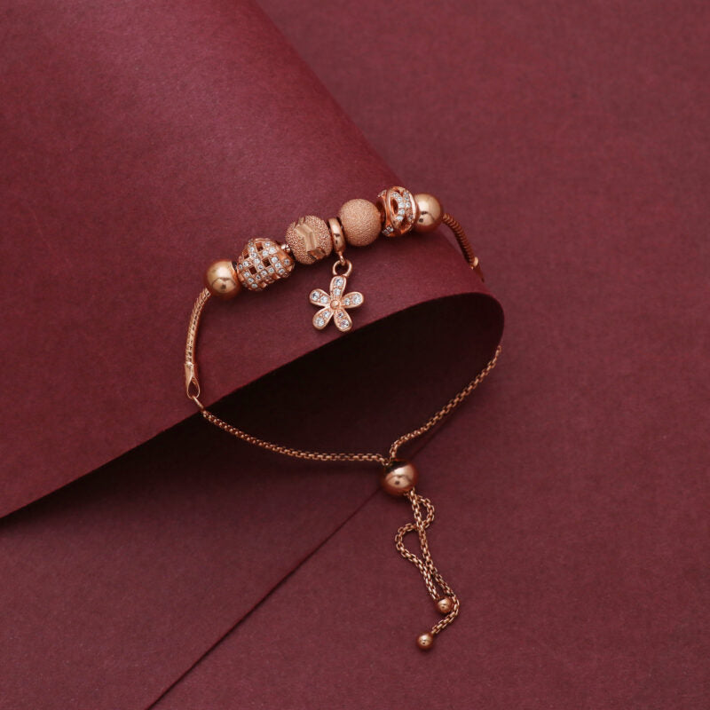 Silver Rose Gold Pandora Bracelet