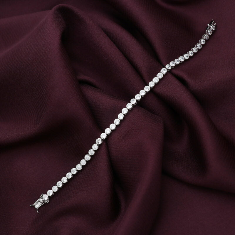 Silver Sparkle Tennis Bracelet