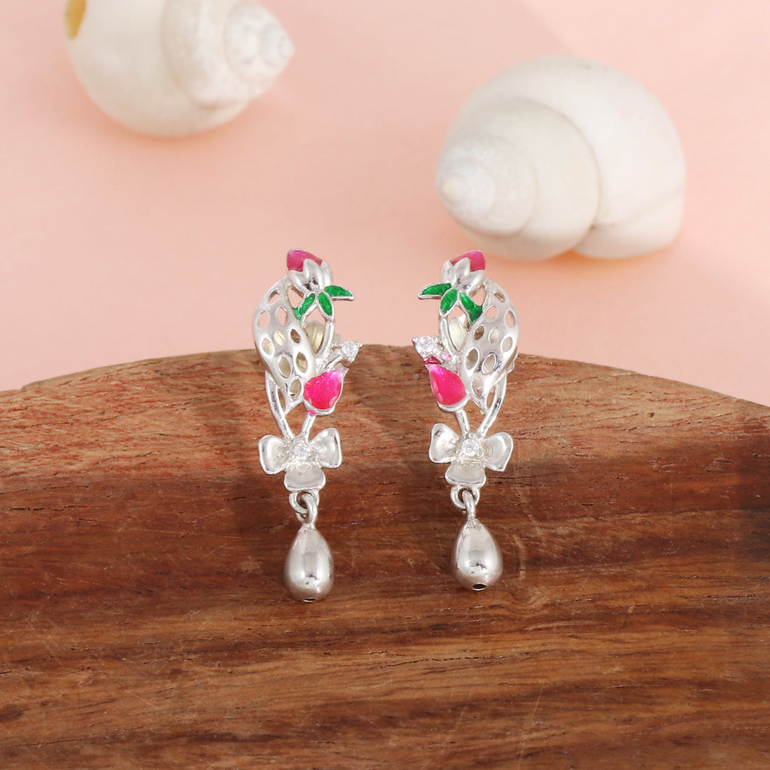 Silver Enchanted Garden Bloom Earrings
