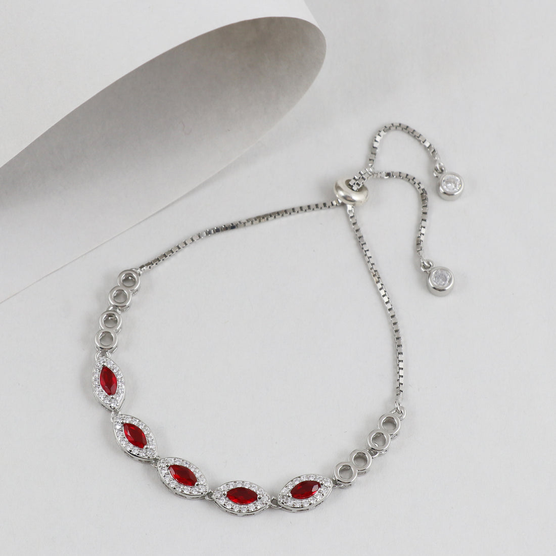 Silver Radiant Rose Bracelet