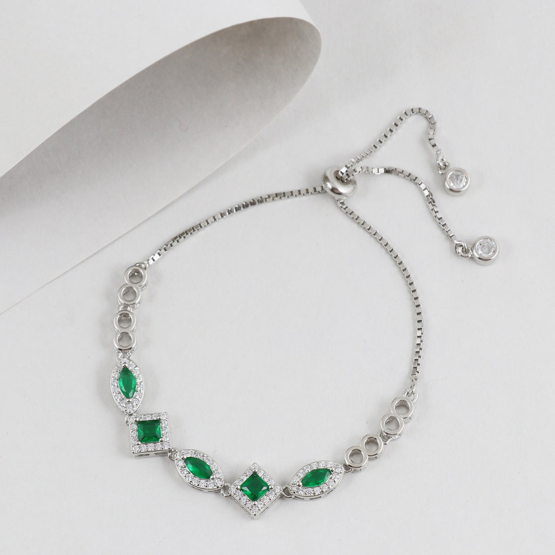 Silver Glamour Glow Bracelet