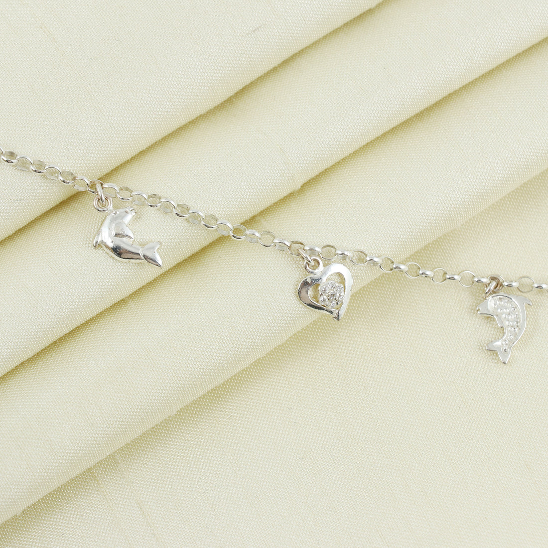 Silver Heartfelt Charm Bracelet