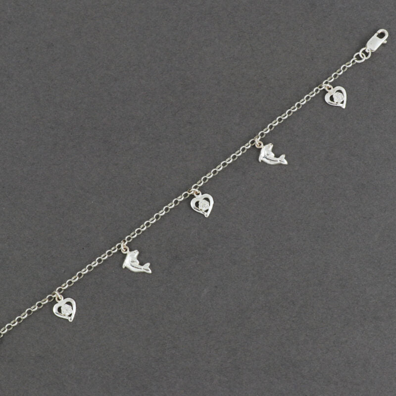 Silver Heartfelt Charm Bracelet