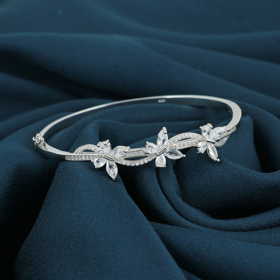 Silver Amber Light Kada