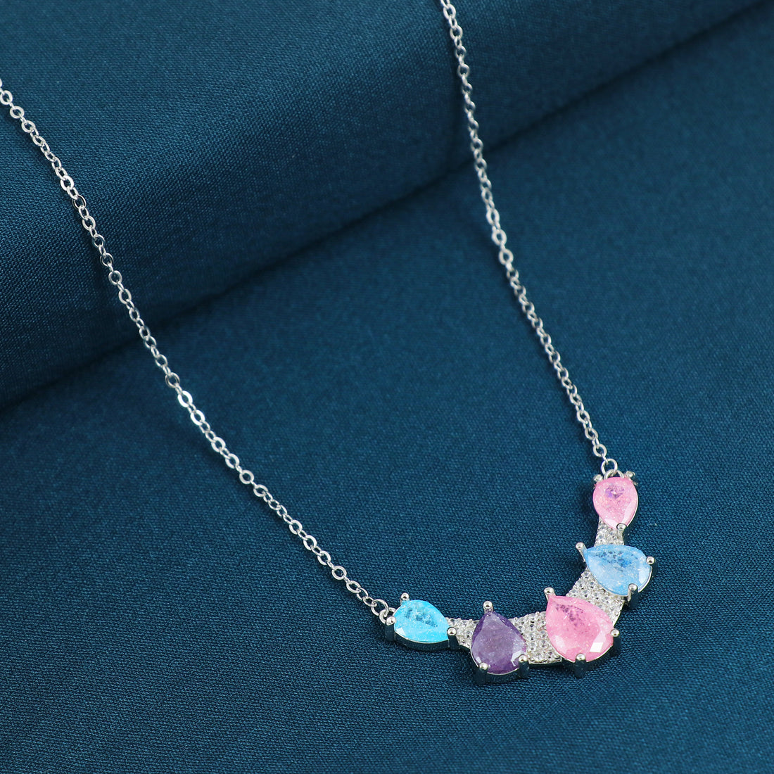 Silver Celestial Curve Pendant