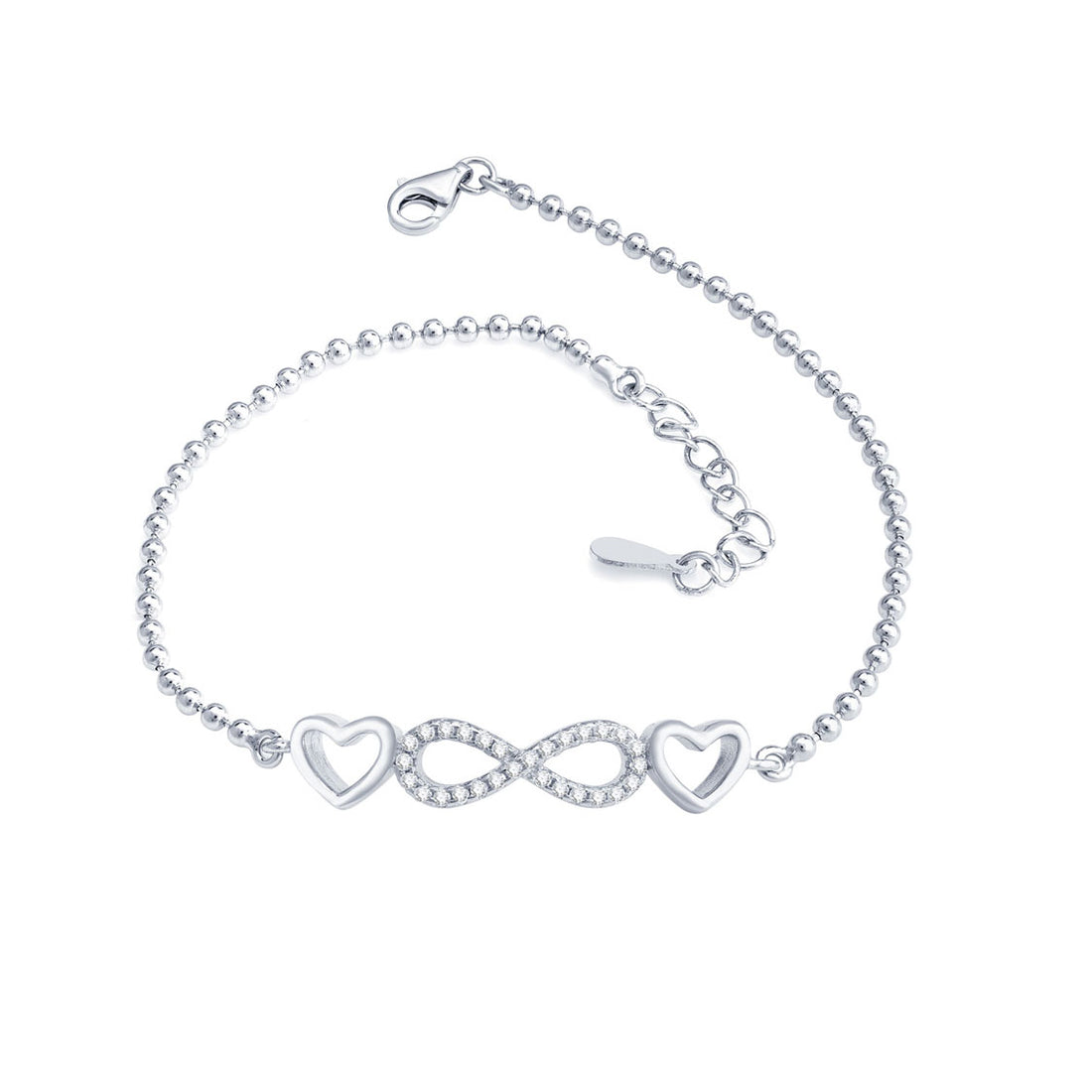 Silver Infinity Love Bracelet