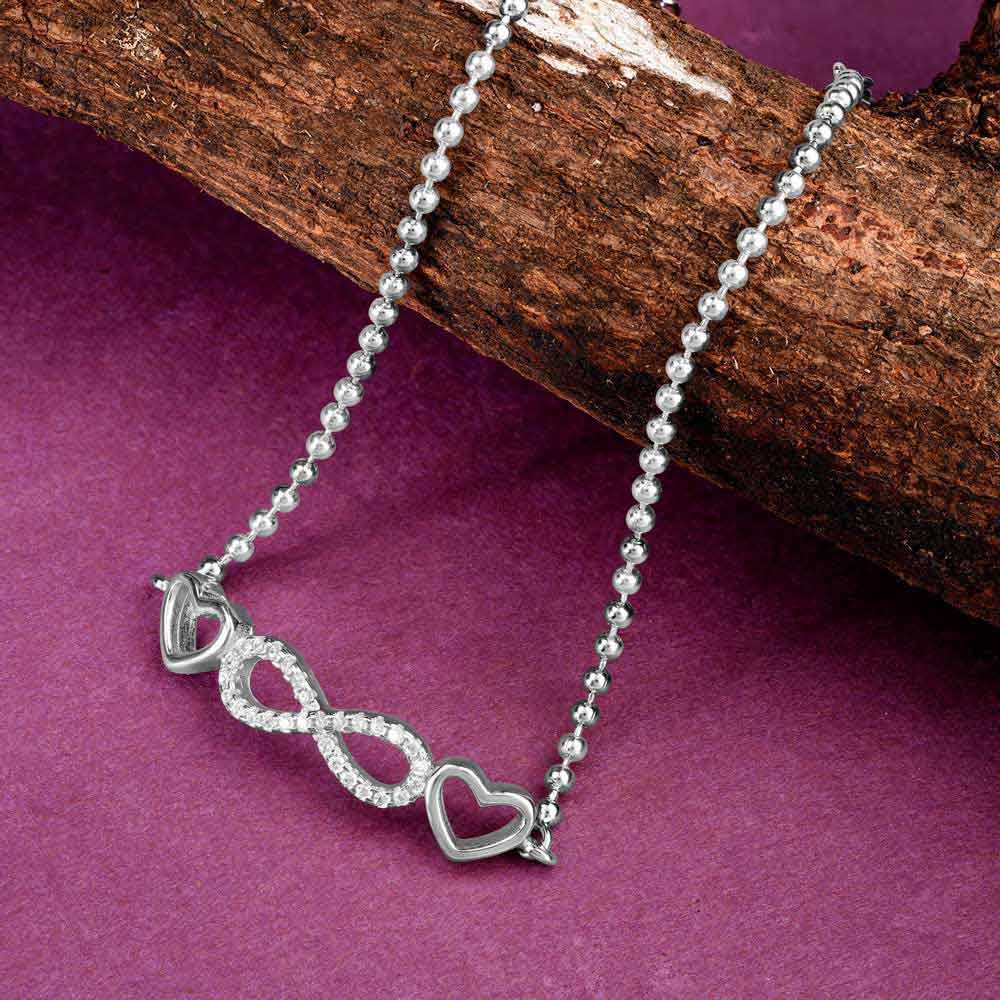 Silver Infinity Love Bracelet
