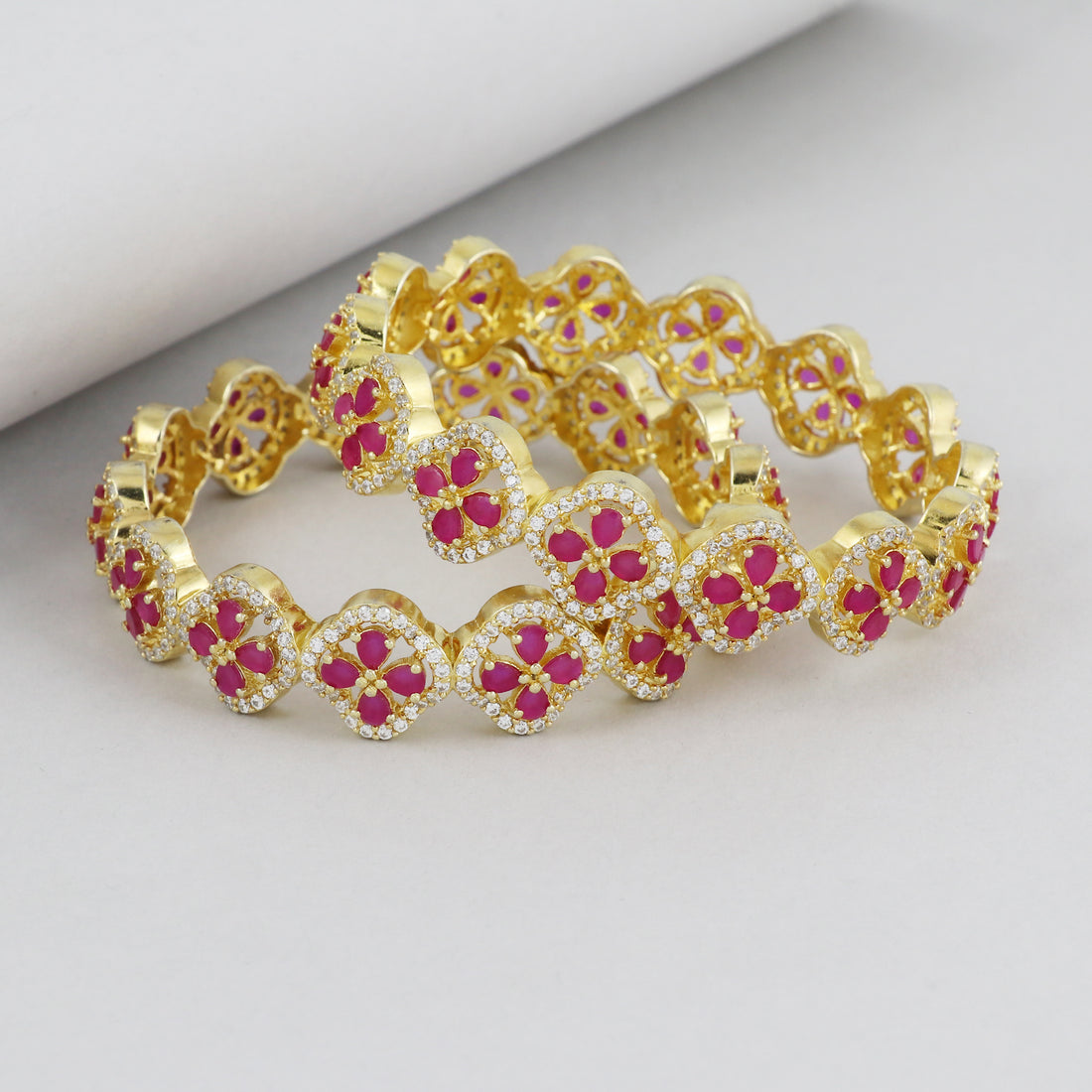 Silver Charming Ember Bangle