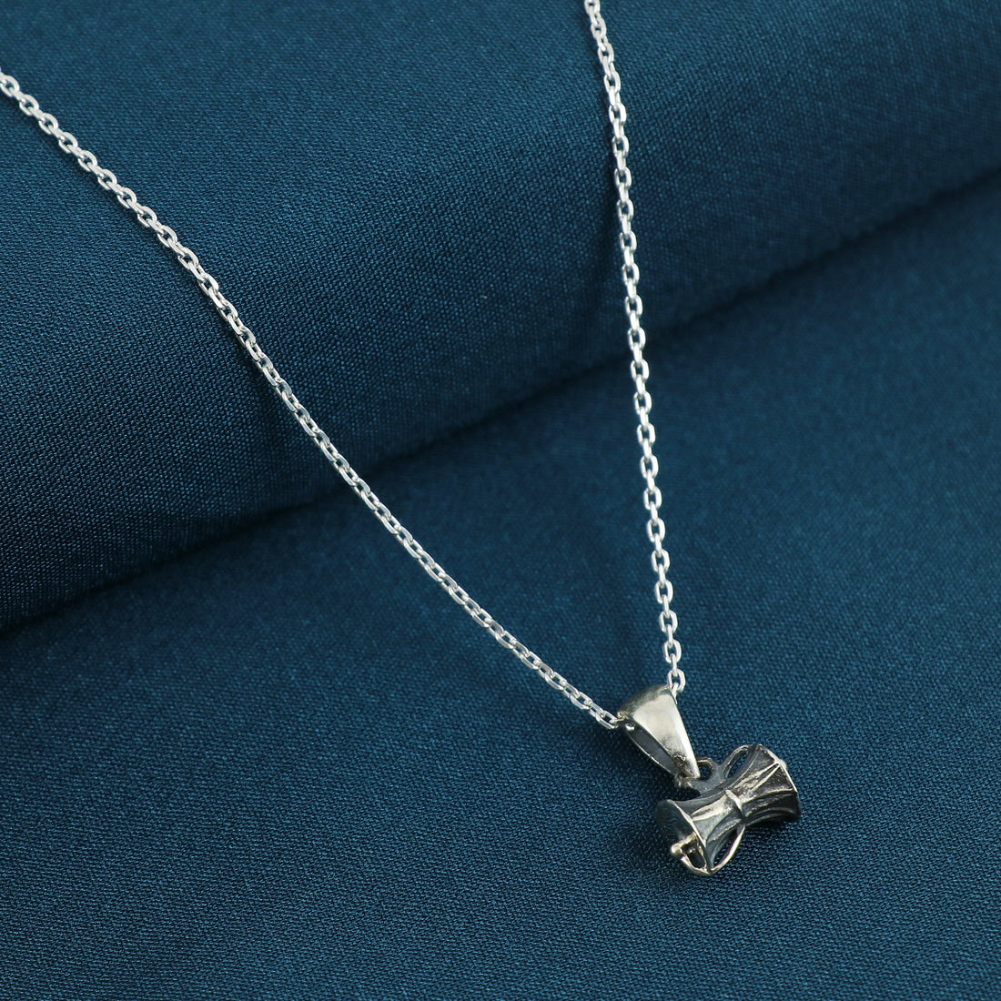 Silver Damaru Devotion Chain Pendant