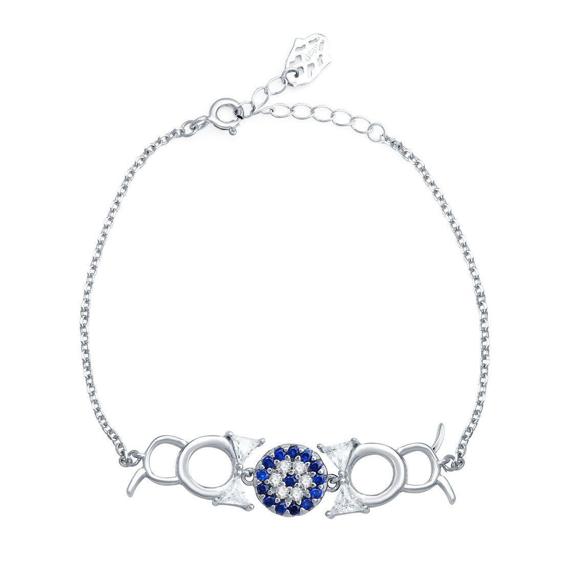 Silver Blue Glamour Bracelet