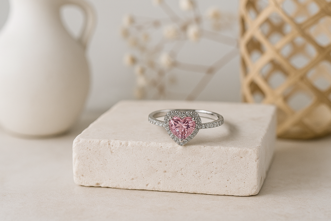 Pink Heart Bloom Ring