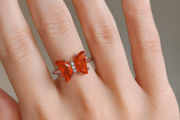 Fiery Butterfly Elegance Ring