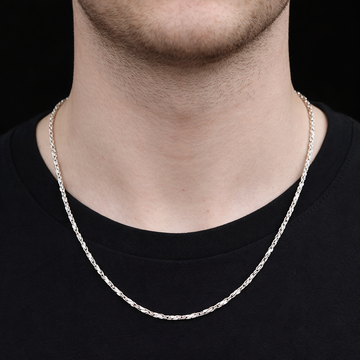 Silver Rope Style Chain