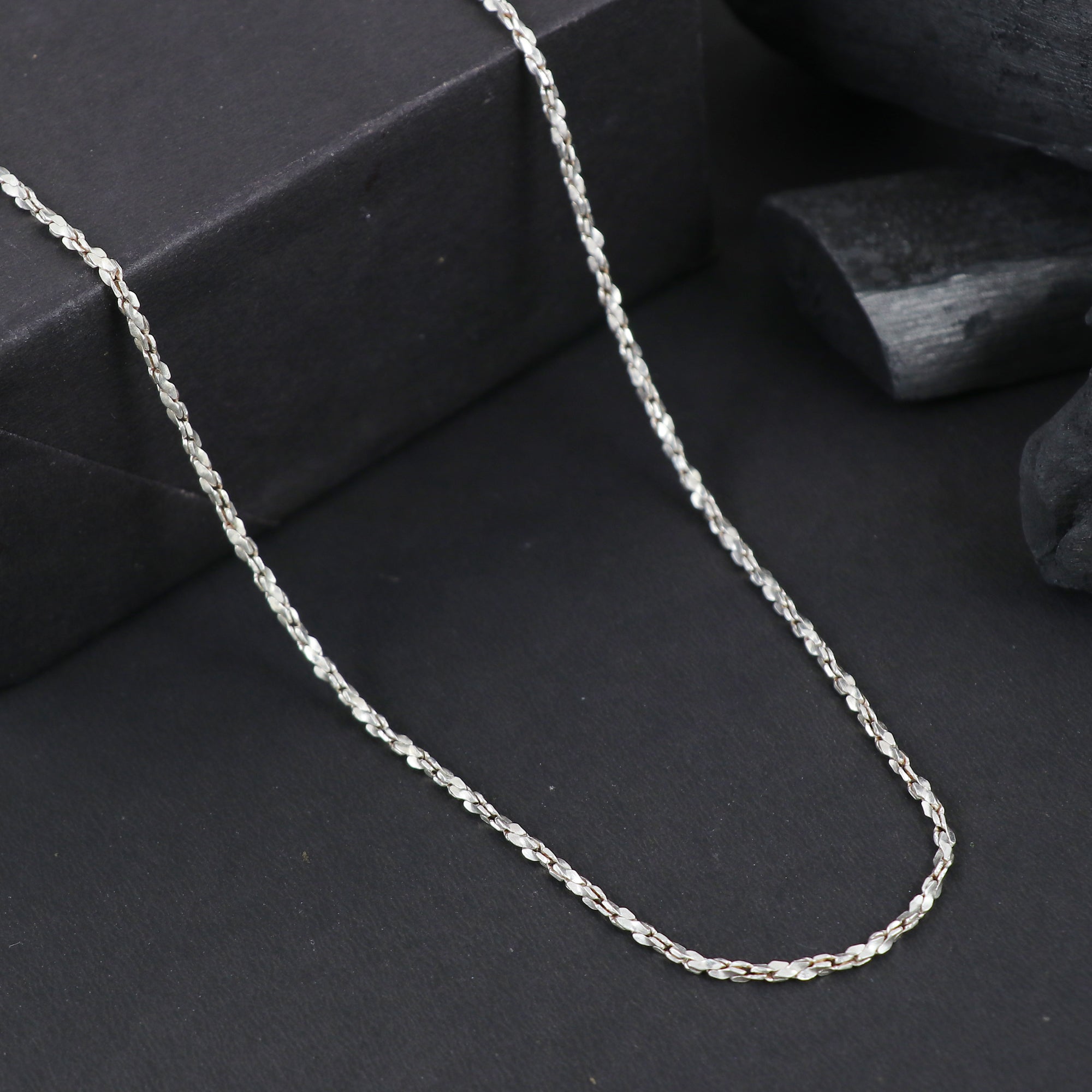 Silver Chain Not Rope Silver Rope Style Chain – Veeram Jewels