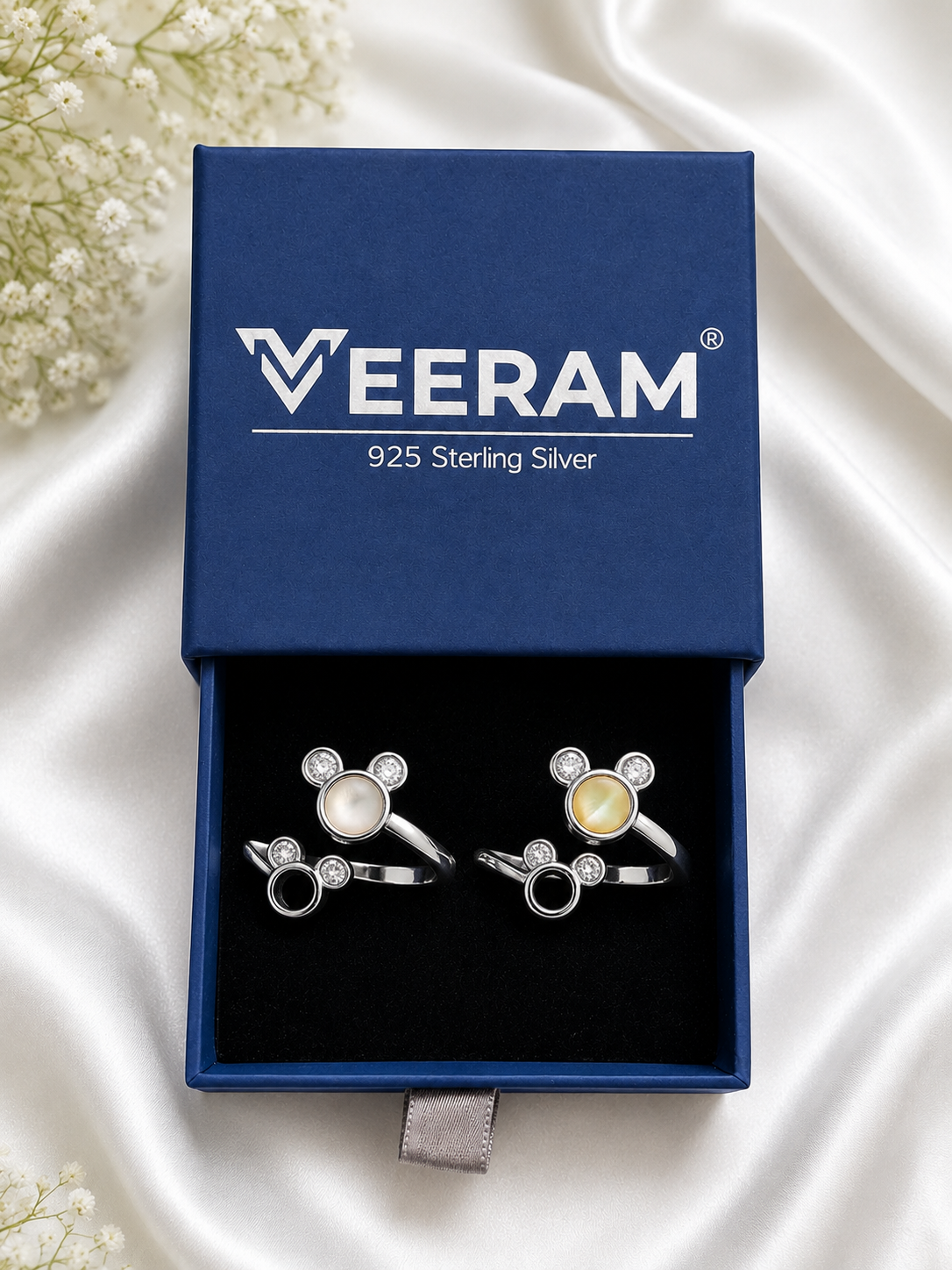 Mickey Charm Silver Toe Ring