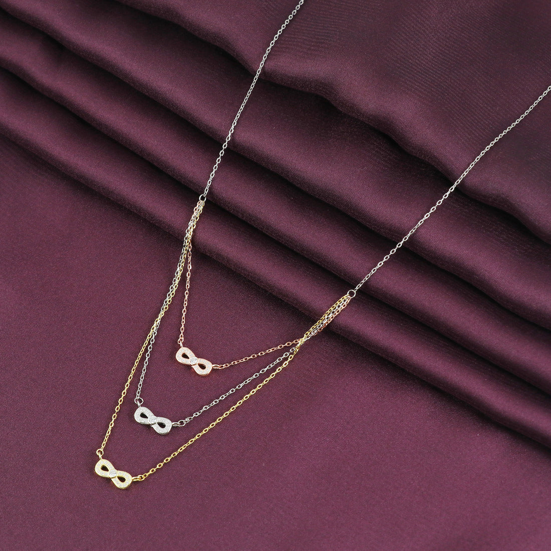 Silver Infinity Threetone Neckwear