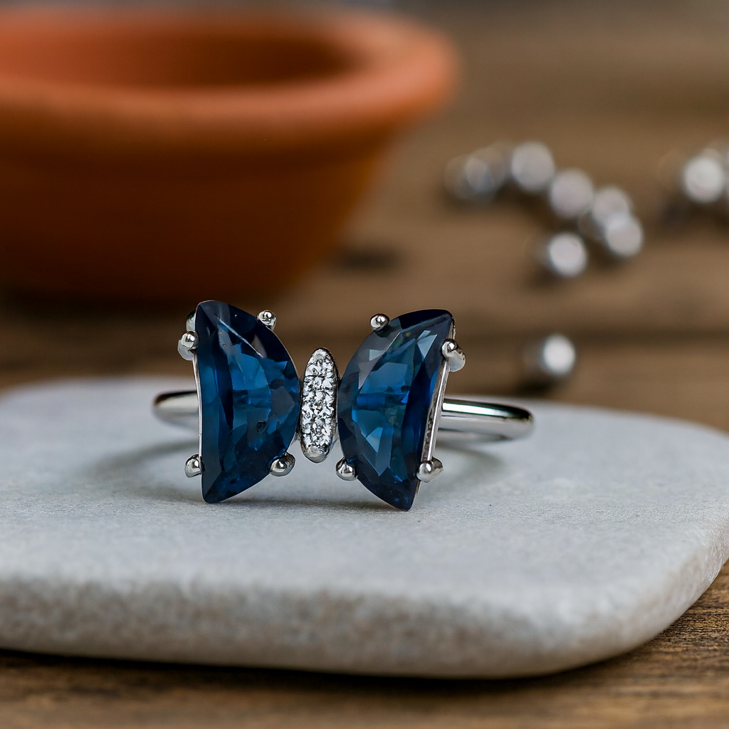 Midnight Butterfly Ring 🦋