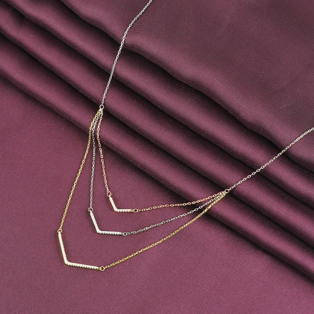 Silver Classic Threetone Neckwear