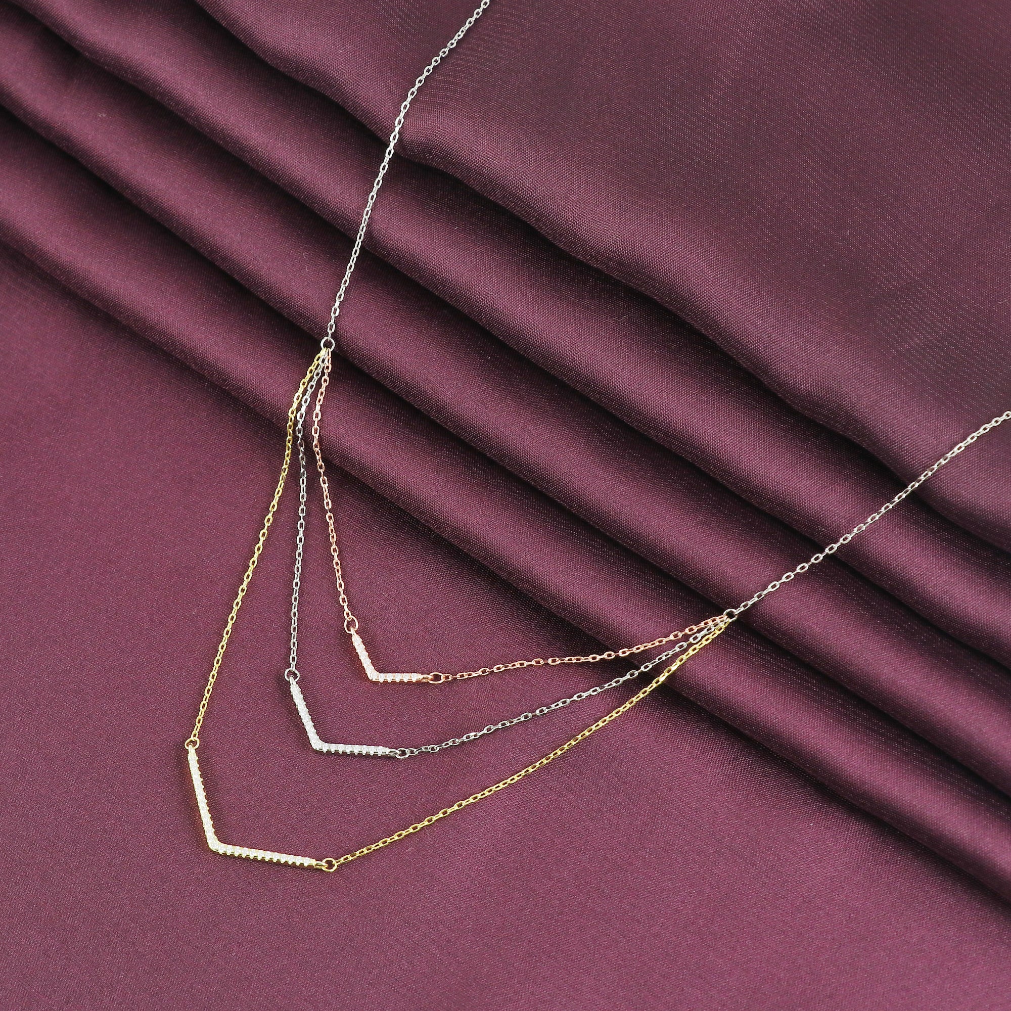 Silver Classic Threetone Neckwear