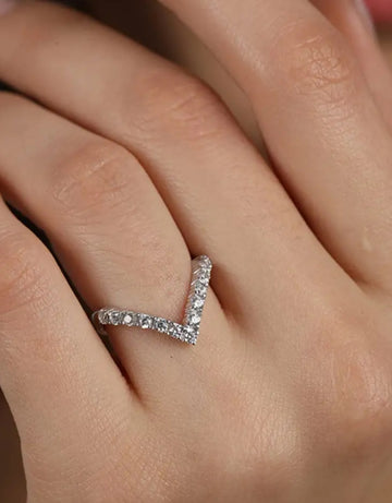 Silver Solitaire Designer Ring