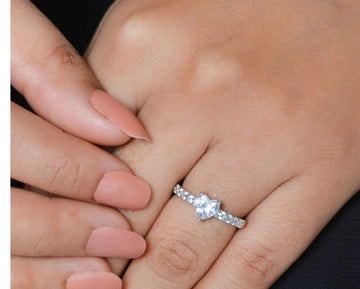 Silver Heart Adjustable Ring