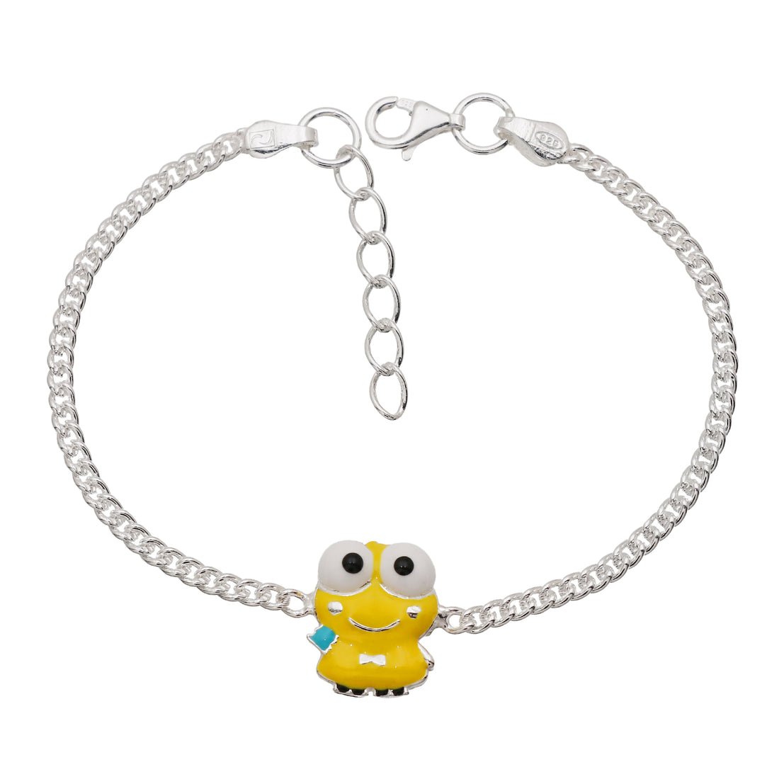 Pure Silver Minnion Baby Rakhi