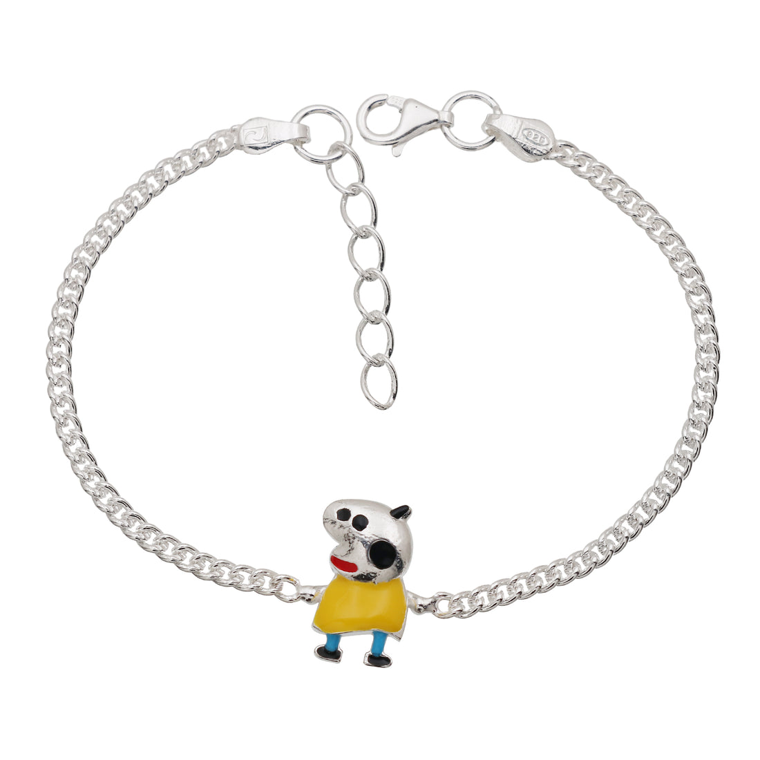 Pure Silver Peppa Pig Baby Rakhi