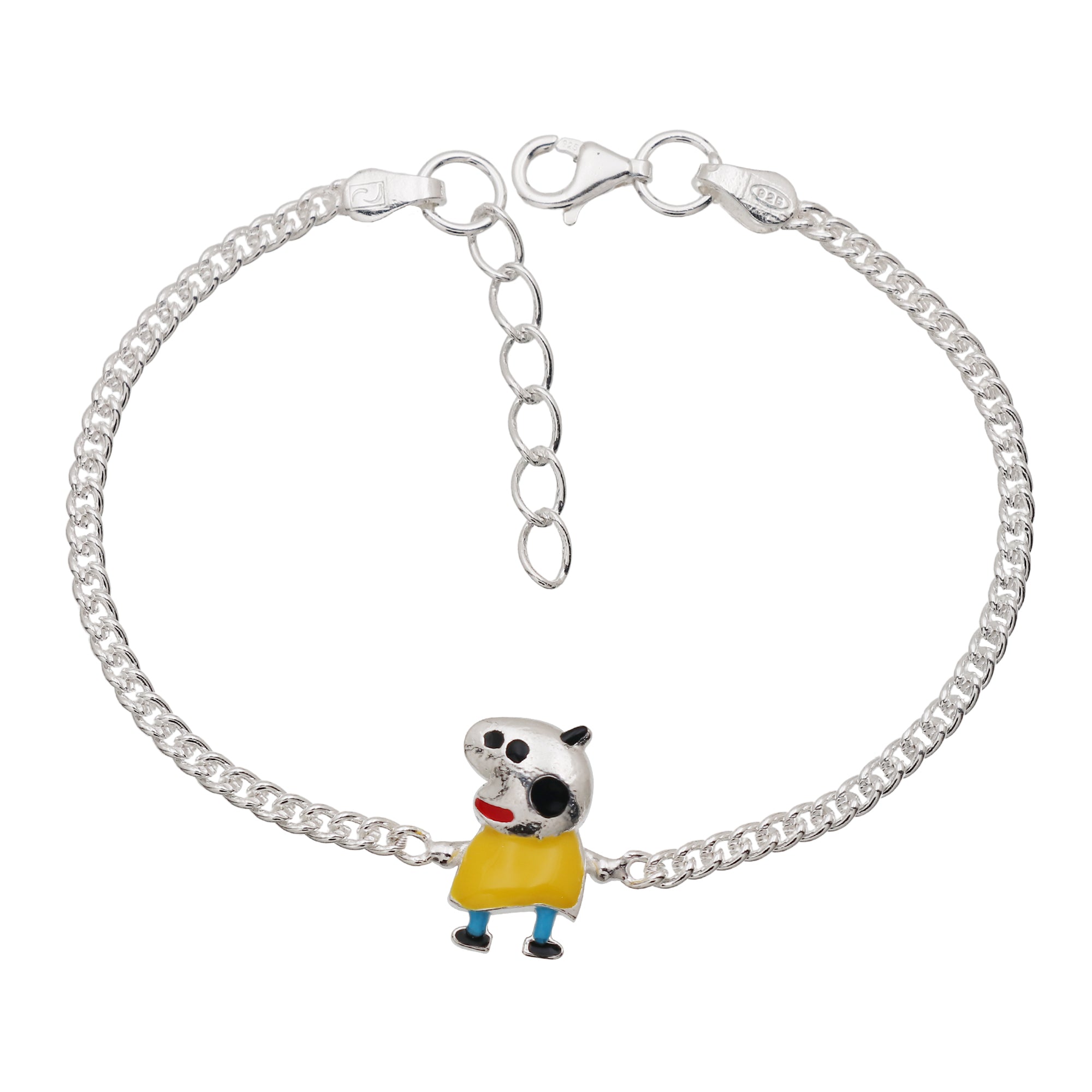 Pure Silver Peppa Pig Baby Rakhi