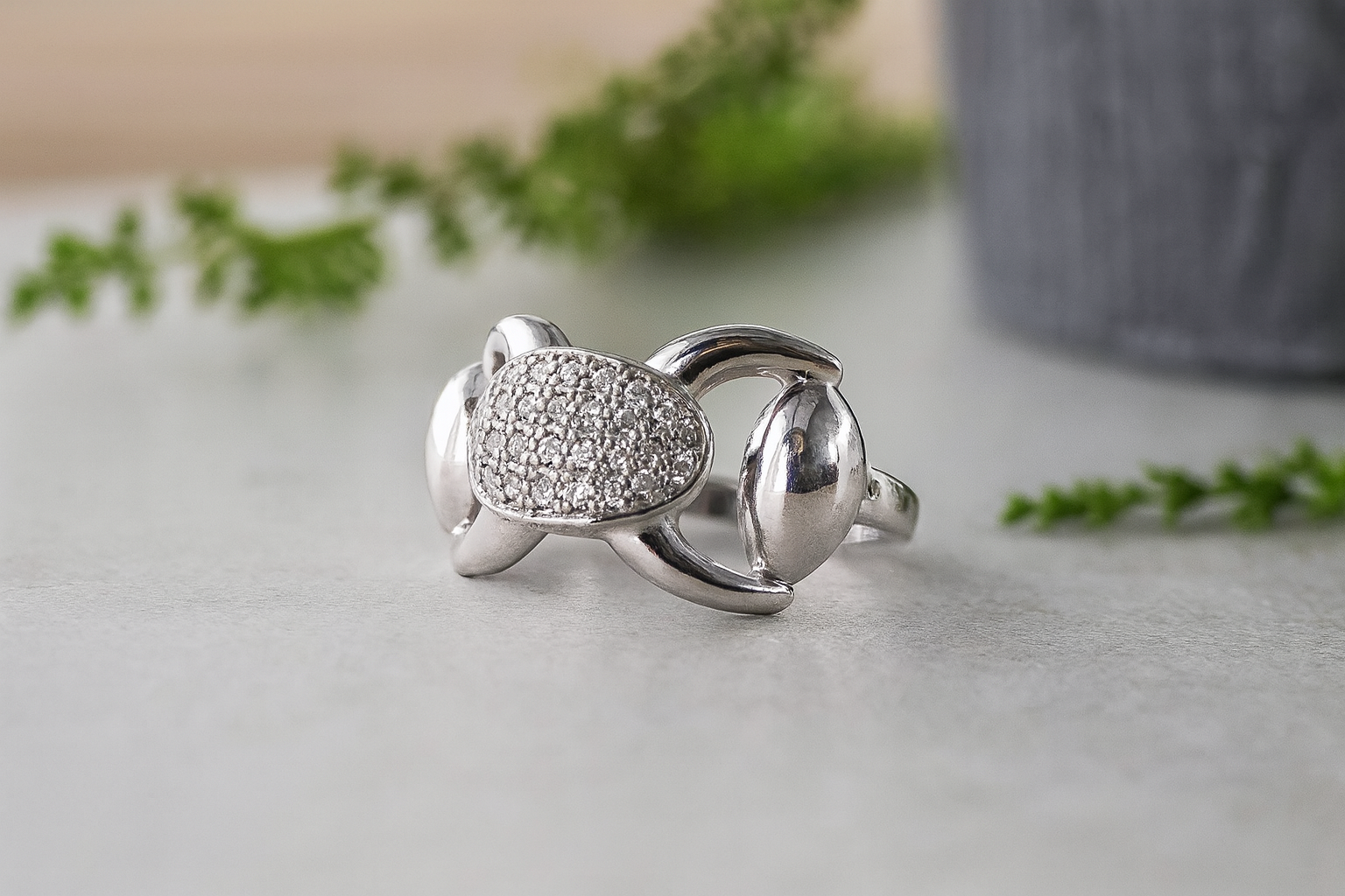Bold Knot Statement Silver Ring