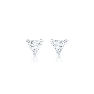 Silver Triangular Stud