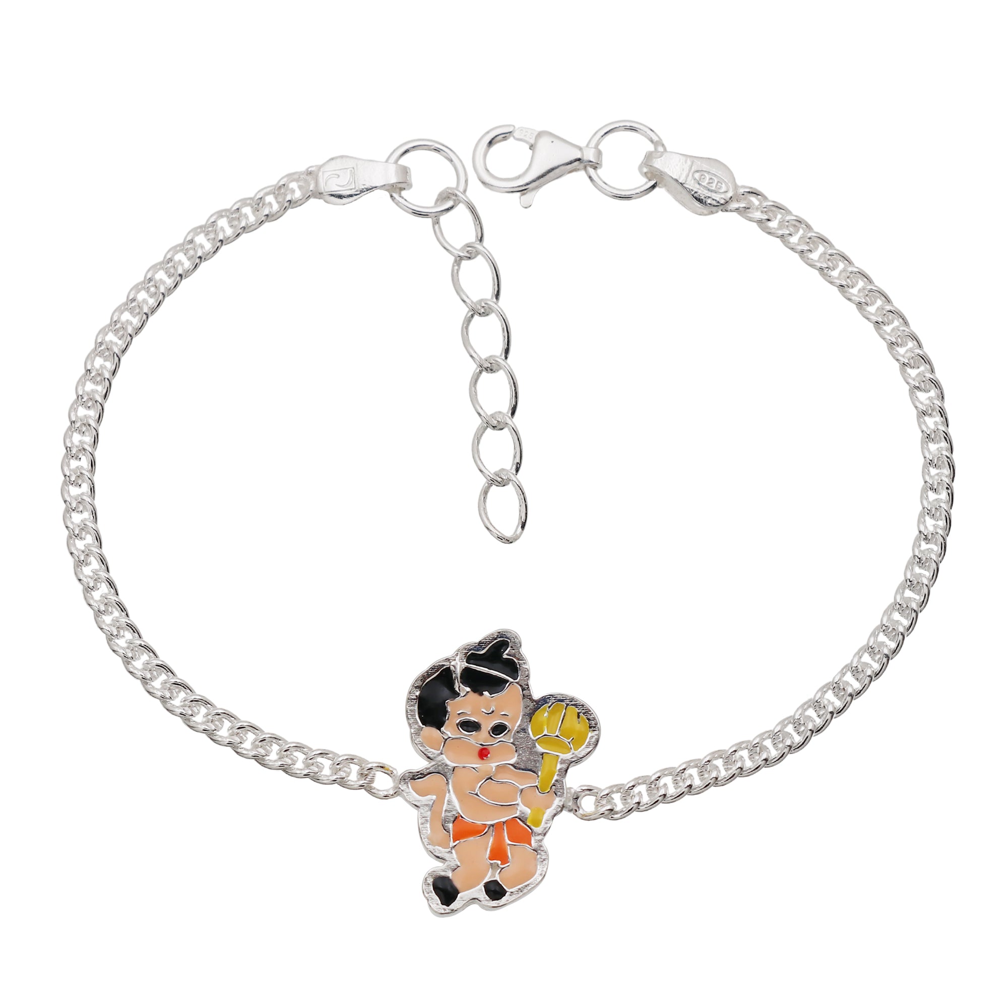 Pure Silver Hanuman Baby Bracelet