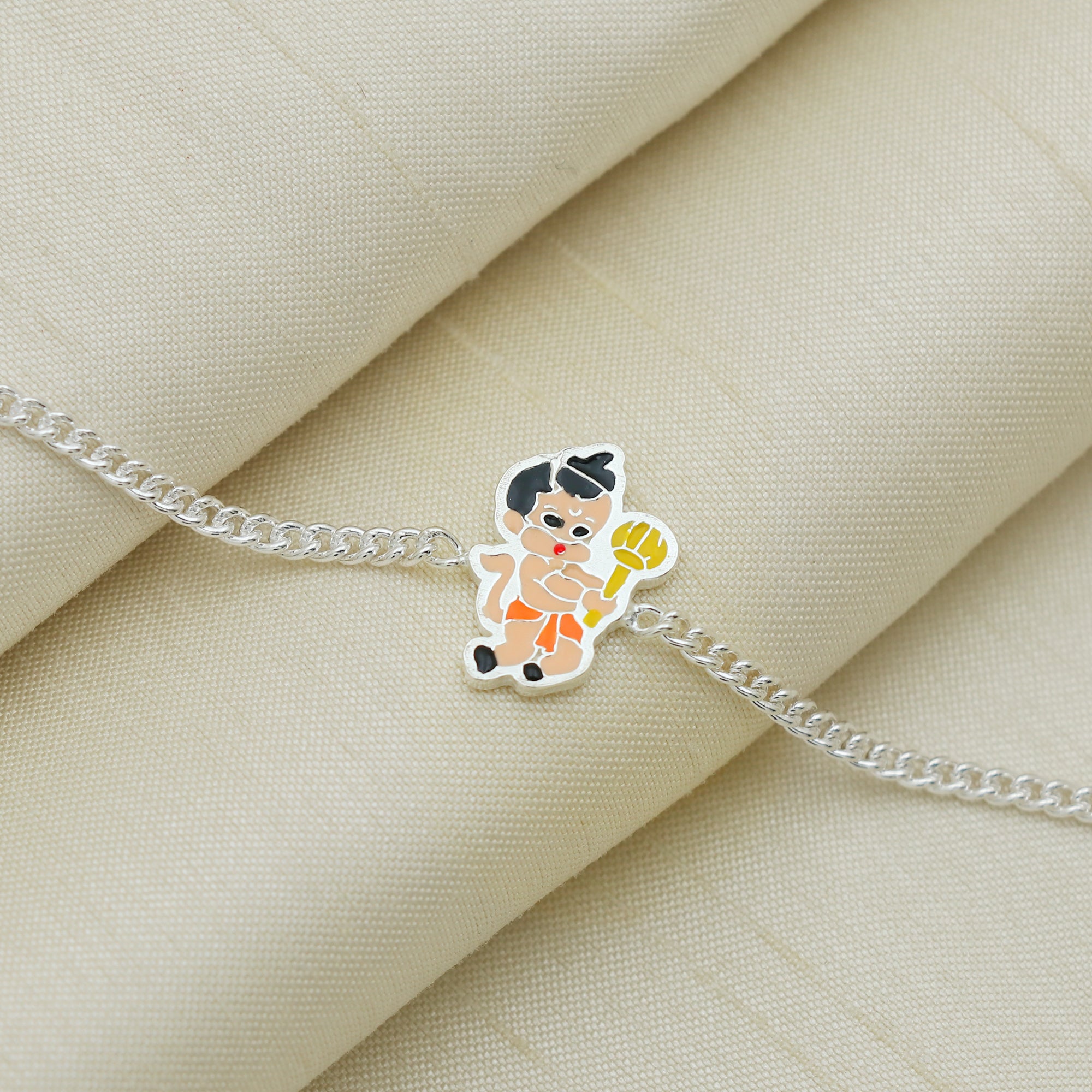 Pure Silver Hanuman Baby Bracelet