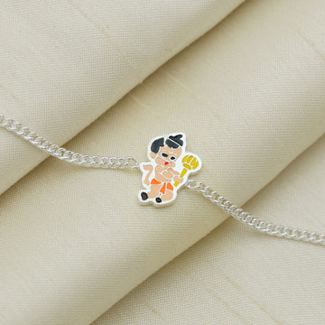 Pure Silver Hanuman Baby Bracelet