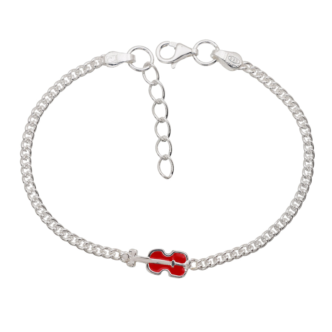 Pure Silver Guitar Baby Rakhi