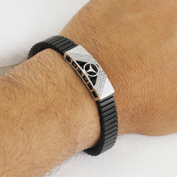 Silver Classic Horizon Rouleaux Bracelet