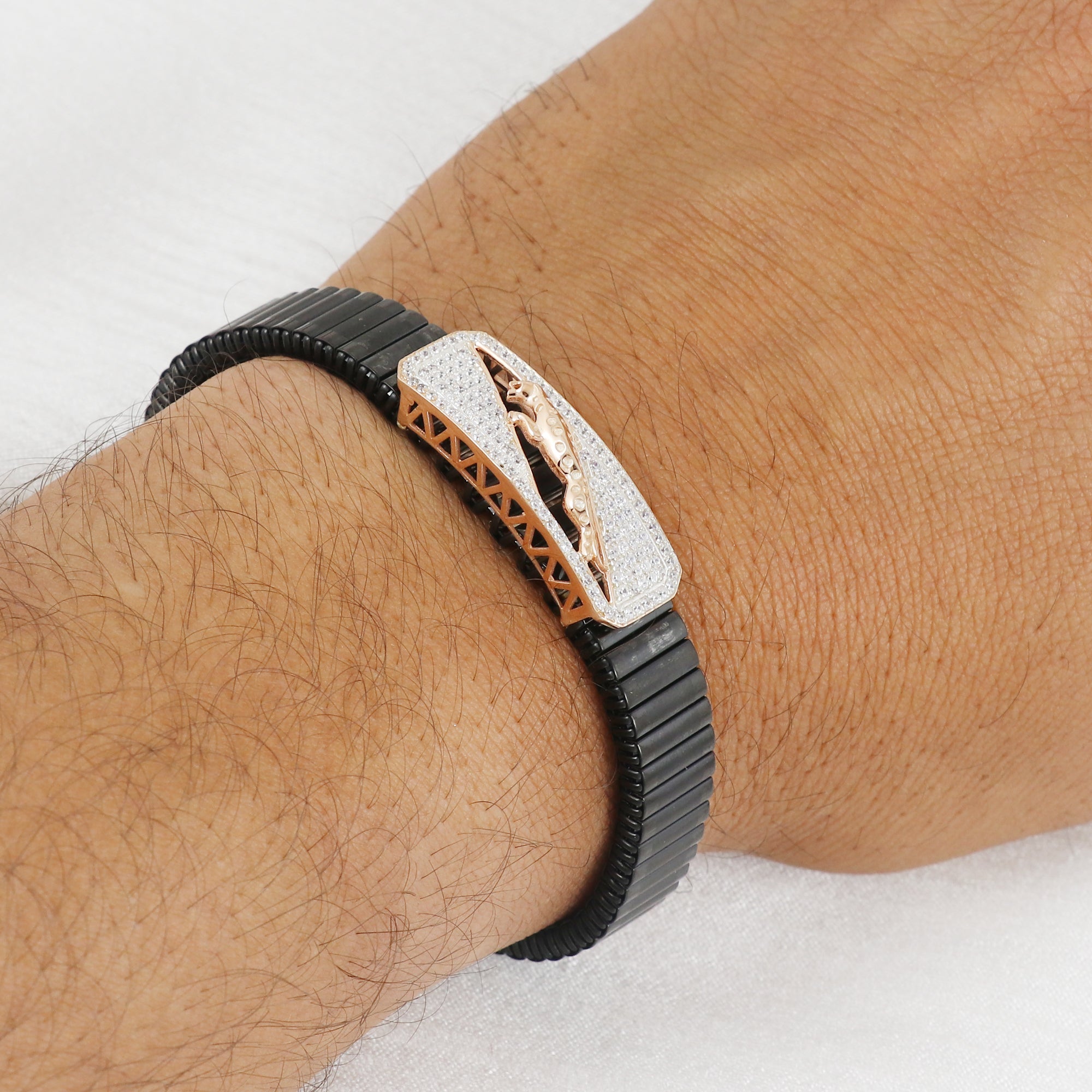 Silver Tiger's Legacy Rouleaux Bracelet