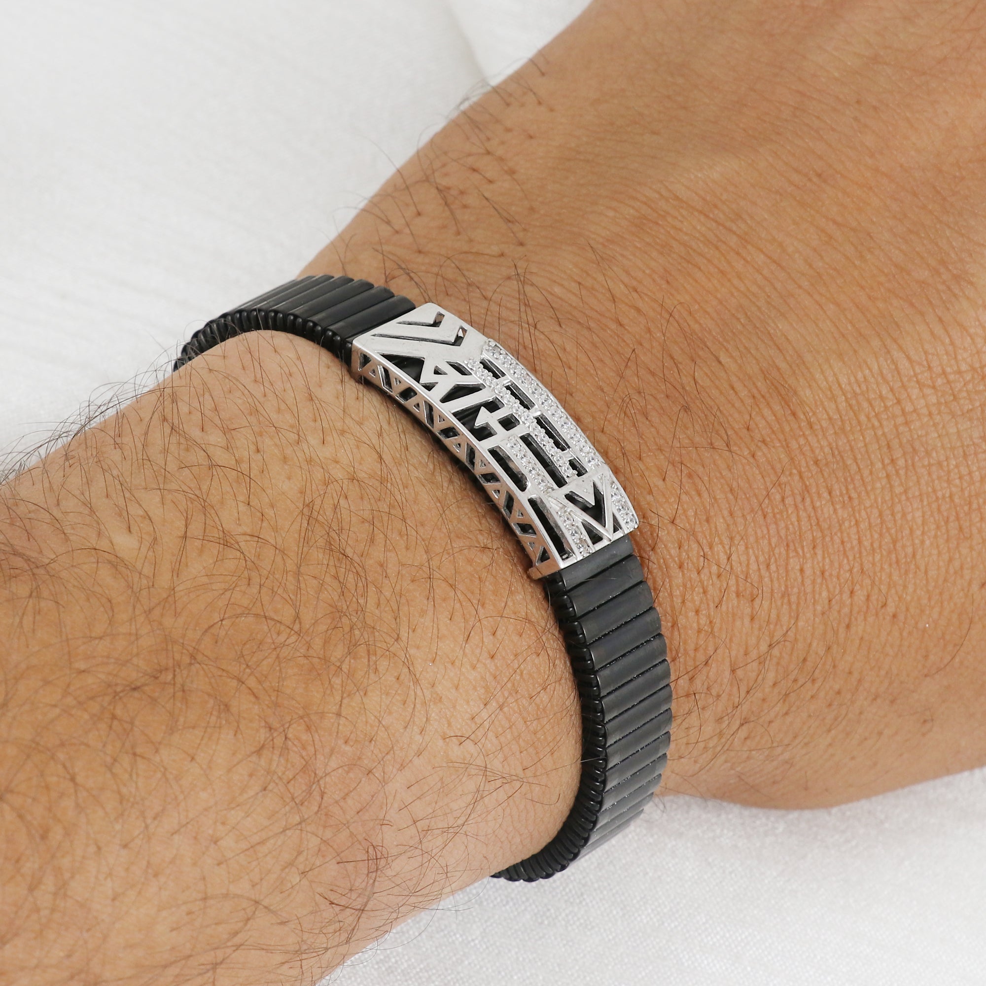Silver Rama's Arrow Rouleaux Bracelet