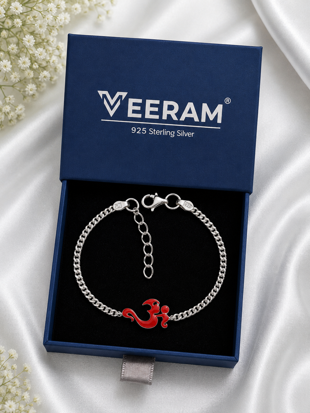 Pure Silver Om Baby Bracelet