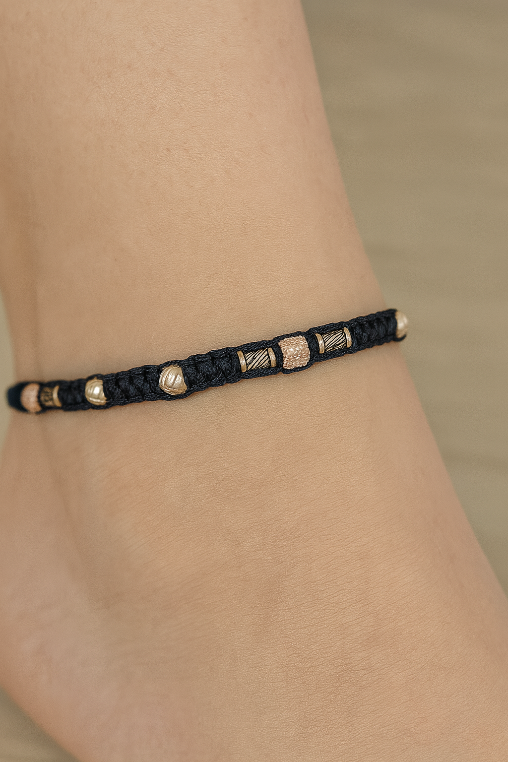 Elegant Macrame Charm Anklet