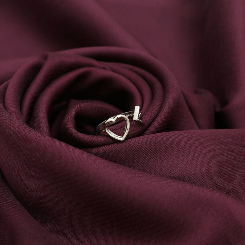 Silver Heart Arrow Ring