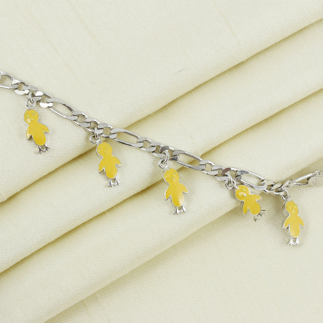 Silver Quack Charm Bracelet