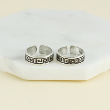 Silver Oxidised Mystic Toering