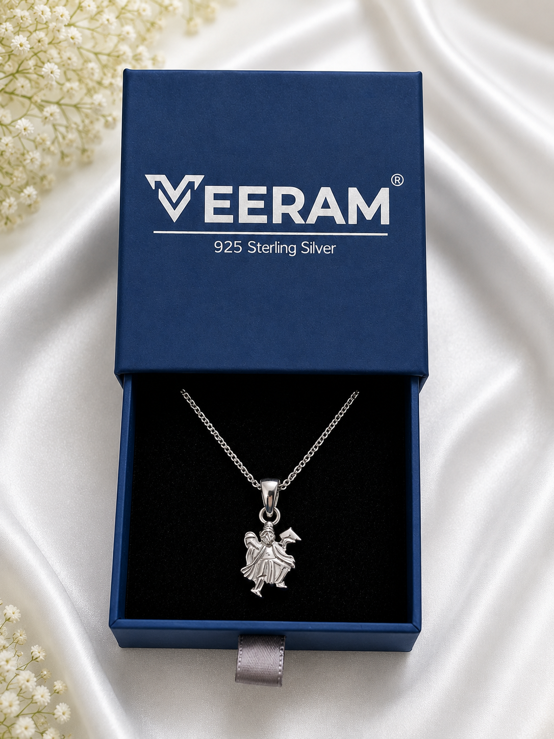 Veer Bajrang Bali Silver Pendant