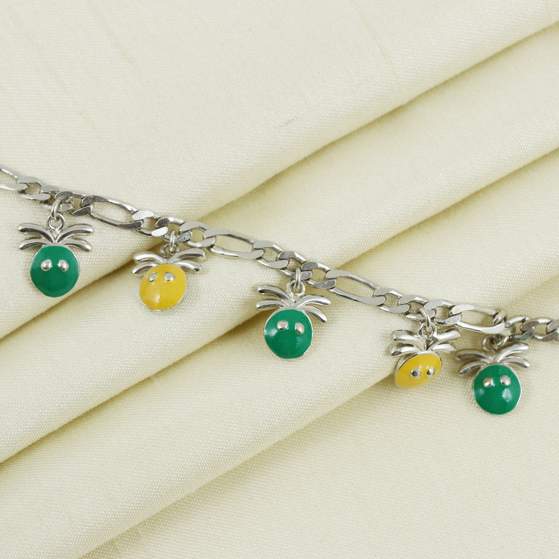 Silver Precious Halo Bracelet