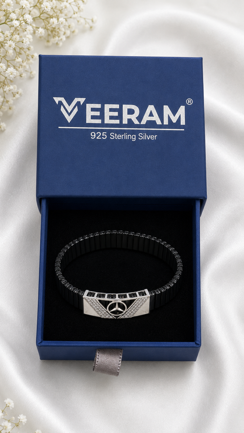Silver Classic Horizon Rouleaux Bracelet